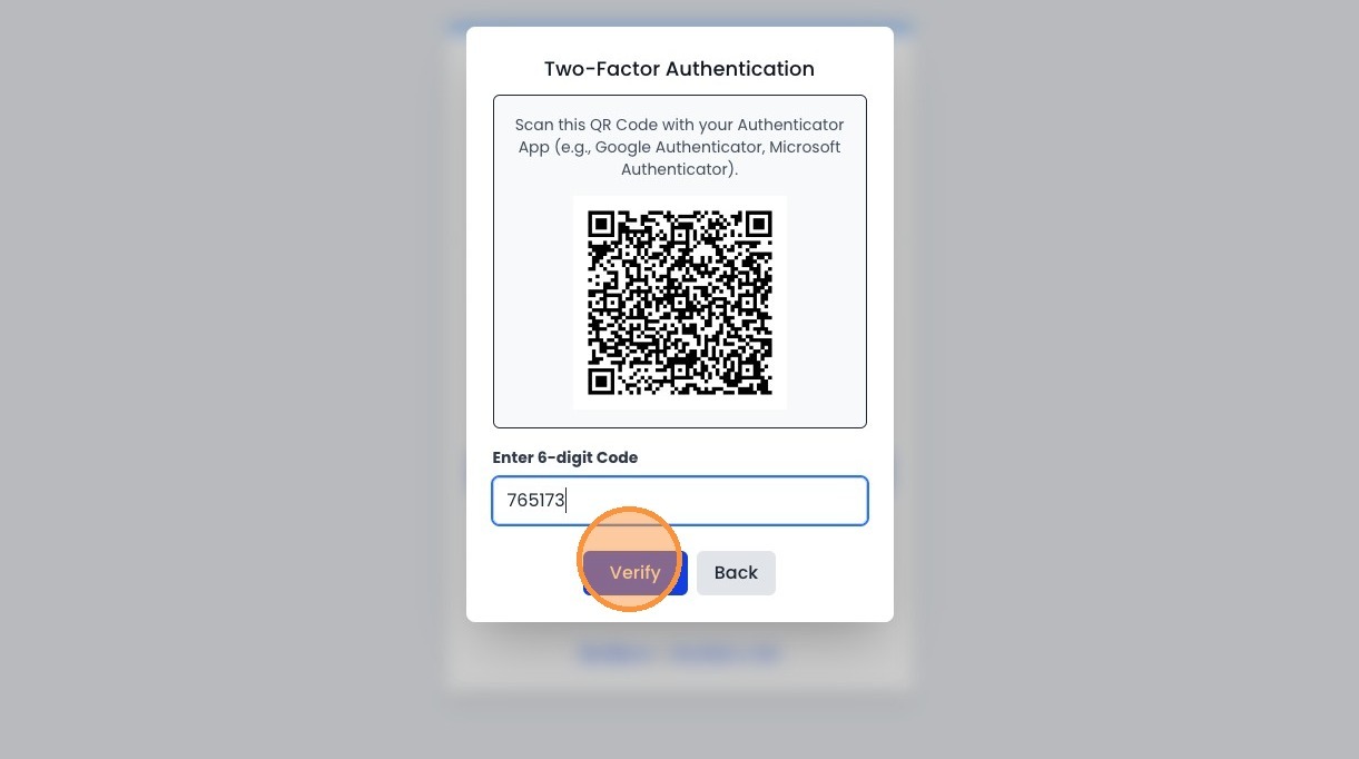 Click verify